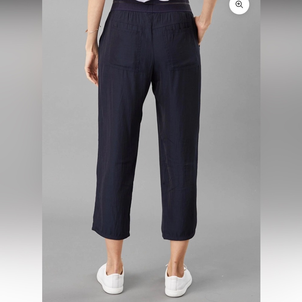 LOLA & SOPHIE D-SATIN CROPPED JOGGER Size large pull on color nightwatch - Picture 3 of 10